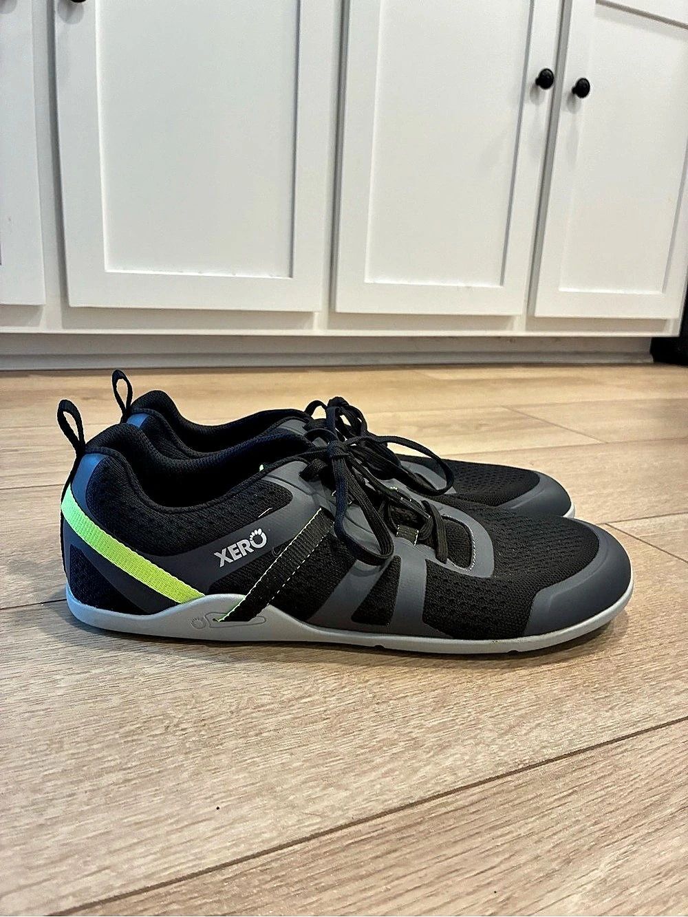 Xero Shoes Men’s Prio Perform Barefoot Running Shoes Black Green Size 12